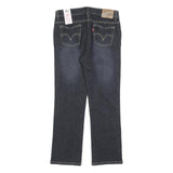 LEVI'S Womens Jeans Blue Slim Straight Denim Medium W28 L25 Stylish Zip