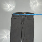 Carhartt Carpenter Trousers - 34W 32L Grey Cotton Blend