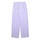 KARL KANI Womens Joggers Purple S W26 L30 Relaxed Wide-Leg Polyester Drawstring