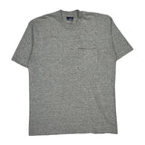 Single Stitch Unbranded T-Shirt - Medium Gray Cotton Blend