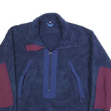 MOUNTAIN EQUIPMENT Womens Navy & Burgundy Polyester Patterned Pullover Jumper L