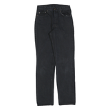 LEVI'S Womens Regular Black Jeans Denim W26 L32 Button Closure Classic Fit