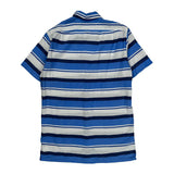 Polo By Ralph Lauren Striped Short Sleeve Shirt - Small Blue Cotton