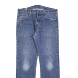 LEVI'S 501 BIG E Mens Jeans Blue Regular Straight Denim Light W34 L32 Button