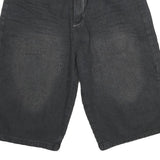BROOKLYN XPRESS Mens Shorts Black Denim L W36 Casual Cotton Relaxed Fit