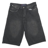 BROOKLYN XPRESS Mens Shorts Black Denim L W36 Casual Cotton Relaxed Fit