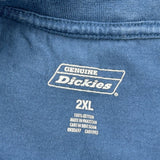 Dickies T-Shirt - 2XL Blue Cotton