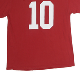 NFL Mens Red 10 Garoppolo Graphic T-Shirt L Short Sleeve Crew Neck NFL Fan Gear