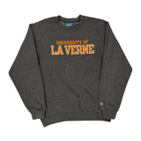 University Of La Verne Champion College Sweatshirt - Medium Grey Cotton Blend