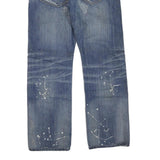 LEVI'S 523 Womens Jeans Blue Regular Straight Denim Medium W30 L28 Distressed