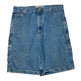 Arizona Jeans Carpenter Shorts - 35W 10L Blue Denim