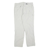 SCHOFFEL Womens Polyester Blend White Regular Straight Trousers W36 L32 Outdoor