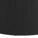 LUISA SPAGNOLIA Womens Black Straight Knee Length Polyester Skirt M Classic