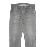 LEVI'S Mens Regular Fit Grey Denim Jeans W34 L31 Classic Zip Cotton Blend