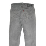 LEVI'S Mens Regular Fit Grey Denim Jeans W34 L31 Classic Zip Cotton Blend