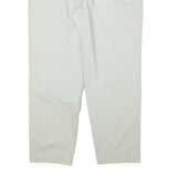 LACOSTE Mens Cotton Blend White Relaxed Straight Trousers W31 L27 Casual Summer