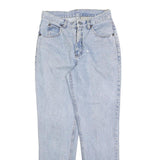 CALVIN KLEIN Womens Jeans Light Blue Regular Straight Denim Stone Wash W28 L30