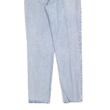 CALVIN KLEIN Womens Jeans Light Blue Regular Straight Denim Stone Wash W28 L30