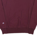 CHAMPION Mens Maroon Crew Neck S Cotton Blend Pullover Sweatshirt