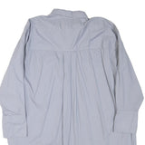 ZARA Womens Light Blue Oversized Shirt Long Sleeve Collared Cotton Blend XL