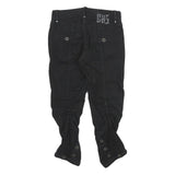 GAS Womens Cotton Black Regular Fit Tapered Leg Trousers W25 L25 Stylish Zip