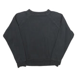 REEBOK Womens Black Classic Crew Neck M Cotton Blend Sweatshirt Pullover