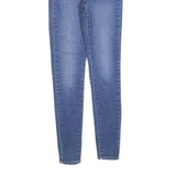 LEVI'S Womens Slim Blue Denim Slim Fit Jeans W25 L30 Cotton Blend Zip