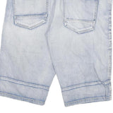 ALTERNATIVE LAB Mens Shorts Blue Casual Denim 2XL W38 Relaxed Fit Light Wash