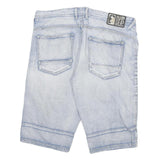 ALTERNATIVE LAB Mens Shorts Blue Casual Denim 2XL W38 Relaxed Fit Light Wash