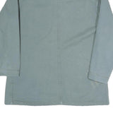 LUTTERS Mens Blue Cotton Blend Workwear Button Jacket S Plain Lightweight Casual