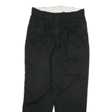 DICKIES Mens Cotton Blend Black Regular Fit Straight Trousers W32 L31 Workwear