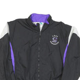 AUGUSTA Mens Black & Purple Lady Diamondbacks Sports Track Jacket L Polyester