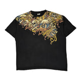 Skulls Yazbek Graphic T-Shirt - 2XL Black Cotton