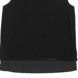 CALVIN KLEIN Womens Black Sleeveless Round Neck Top L Smooth Velvety Finish
