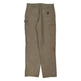 Carhartt Carpenter Trousers - 33W 34L Khaki Cotton