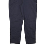 BILLBLASS Womens Slim Navy Blue Cotton Blend Zip Trousers W34 L27 Casual