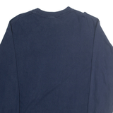 GILDEN Mens Navy Blue Indy Juniors Volleyball Tournament Graphic Long Sleeve