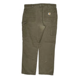Carhartt Double Knee Carpenter Trousers - 38W 32L Brown Cotton