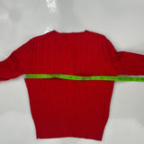 Age 8-9 Polo By Ralph Lauren Cardigan - Medium Red Cotton
