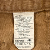 Carhartt Dungarees - 42W 32L Brown Cotton
