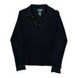 Ralph Lauren Sweater - Small Black Cotton