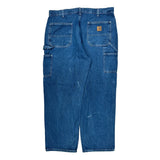 Carhartt Double Knee Carpenter Pants - 36W 30L Blue Denim