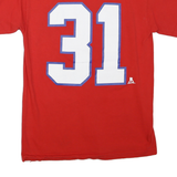 REEBOK Mens Red NHL Graphic T-Shirt S Short Sleeve Crew Neck Price 31 Print