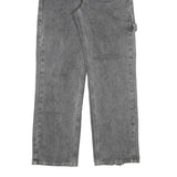 FEELING Womens Regular Fit Grey Denim Jeans W26 L30 Cotton Blend Zip Straight