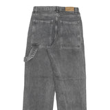 FEELING Womens Regular Fit Grey Denim Jeans W26 L30 Cotton Blend Zip Straight