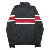 PUMA Mens Black & Red Track Jacket M Polyester Zip Athletic Sportswear