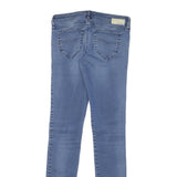 DIESEL Womens Slim Blue Denim Light Wash Jeans W28 L32 Stylish Zip Closure