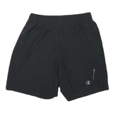 CHAMPION Mens Black Sports Casual Shorts M W27 Lightweight Polyester Blend