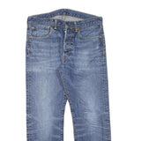 LEVI'S 501 Mens Jeans Blue Regular Straight Denim Medium W31 L25 Classic Cotton