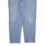 CARHARTT Mens Regular Fit Blue Denim Jeans W42 L32 Zip Closure Classic Cotton